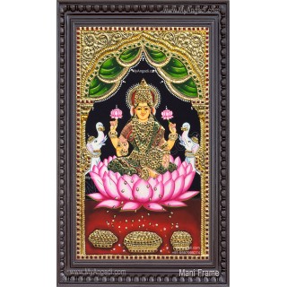 Gajalakshmi  Tanjore Painting