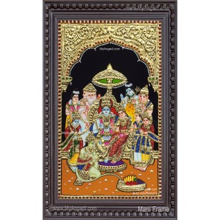 Ramar Pattabhisekam Tanjore Painting