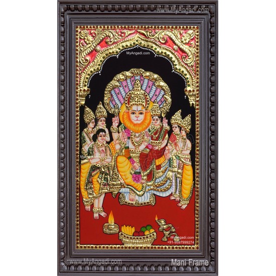 Narasimha Lakshmi Tanjore Painting