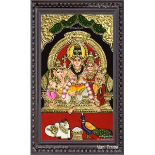 Shiva Family Tanjore Painting