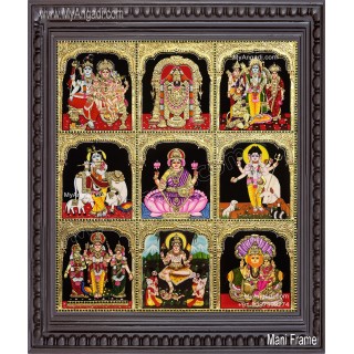 9 Panel Tanjore Painting