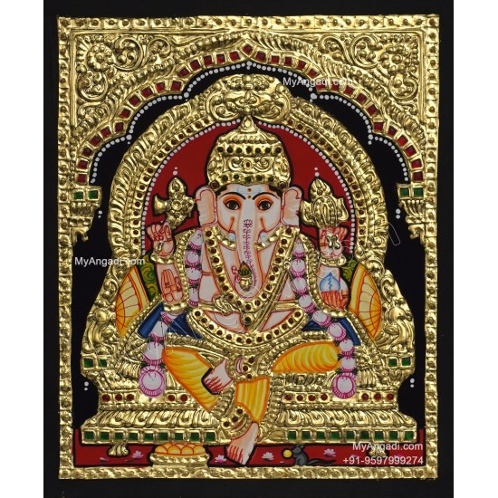 Ganesha Tanjore Painting Ganesha Tanjore Painting