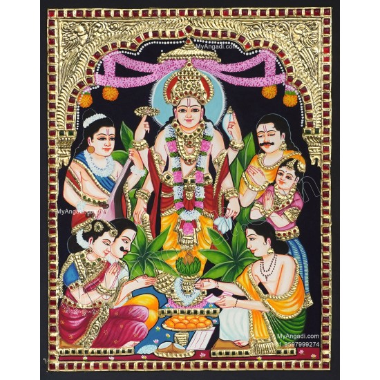 Sathya Narayana Tanjore Painting