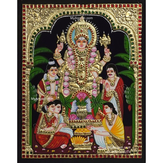 Sathya Narayana Tanjore Painting