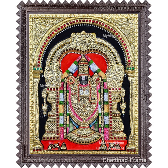 Balaji 2D Tanjore Painting Balaji 2D Tanjore Painting