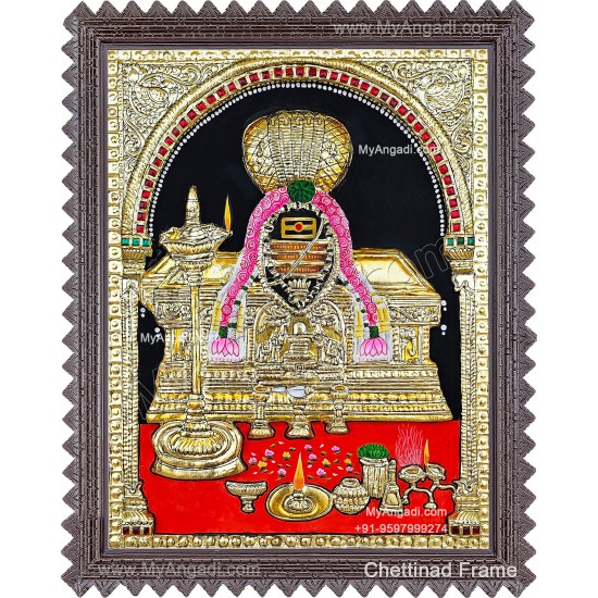 Shiva Lingam 2D Tanjore Painting Shiva Lingam 2D Tanjore Painting