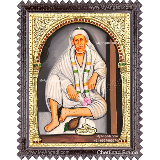 2D Saibaba Tanjore Painting