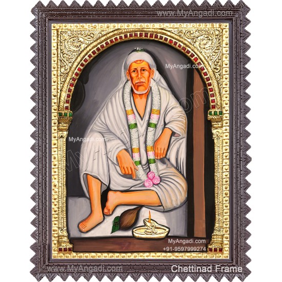 2D Shridi Saibaba Tanjore Painting