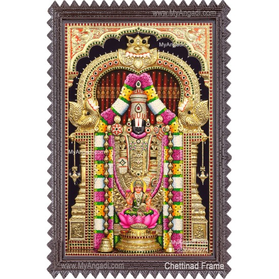 3d Balaji Lakshmi Tanjore Painting