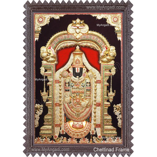 Embossed Balaji  Tanjore Painting