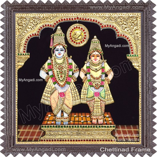 Vittal Rukmani Tanjore Painting