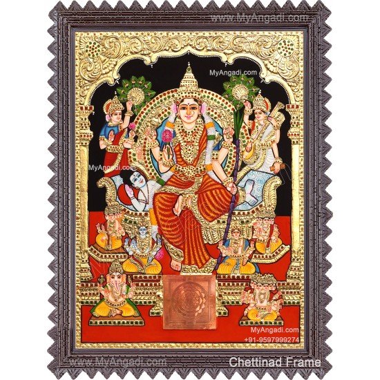 Raja Rajeshwari Tanjore Painting