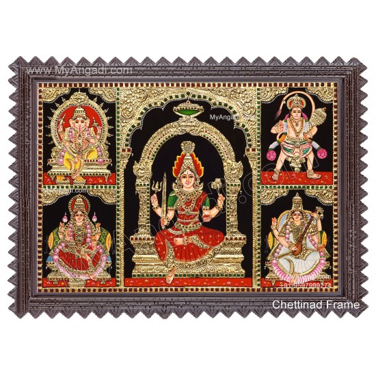 5 Panel  Tanjore Painting