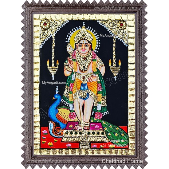 Peacock Murugar Tanjore Paintings Peacock Murugar Tanjore Paintings