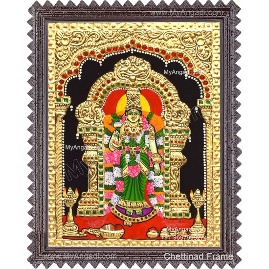 Meenakshi Amman Tanjore Painting