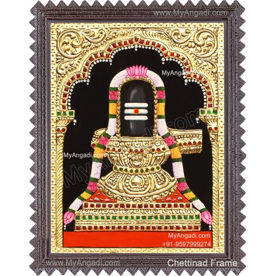 Shiva Lingam Tanjore Painting