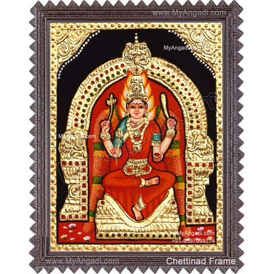 Angala Parameshwari Amman Tanjore Painting