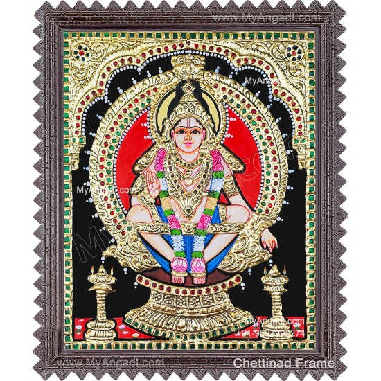 Ayyappan Tanjore Painting Ayyappan Tanjore Painting