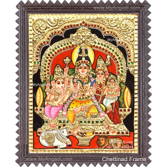 Shiva Family Tanjore Paintings