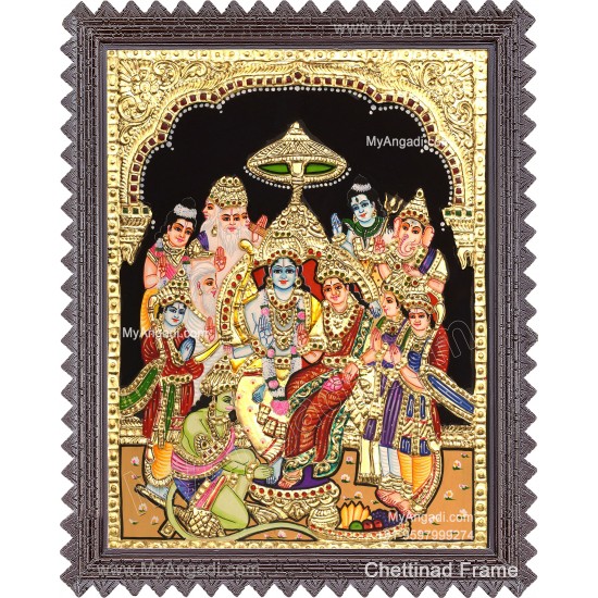 Ramar Pattabhisekam Tanjore Painting