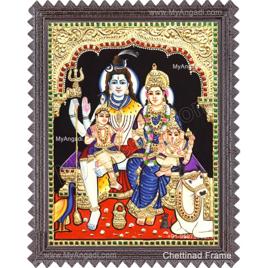 Shiva Family Tanjore Paintings