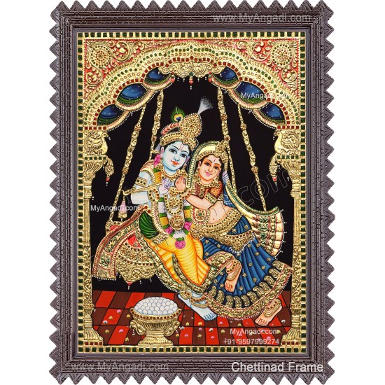 Radha Krishna Tanjore Paintings
