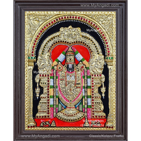 Balaji 2D Tanjore Painting Balaji 2D Tanjore Painting