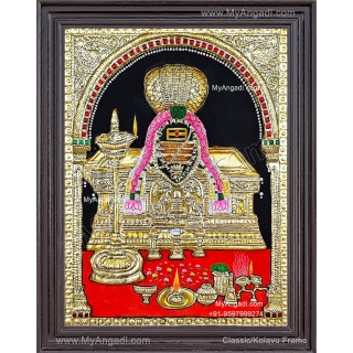 Shiva Lingam 2D Tanjore Painting