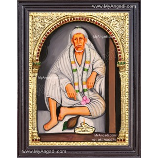 2D Shridi Saibaba Tanjore Painting