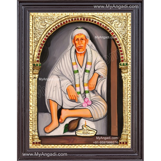 2D Shridi Saibaba Tanjore Painting