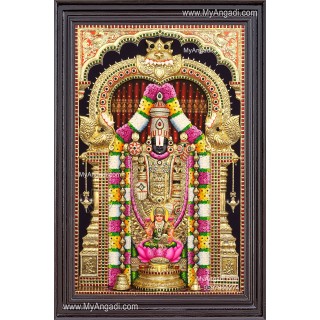 3d Balaji Lakshmi Tanjore Painting