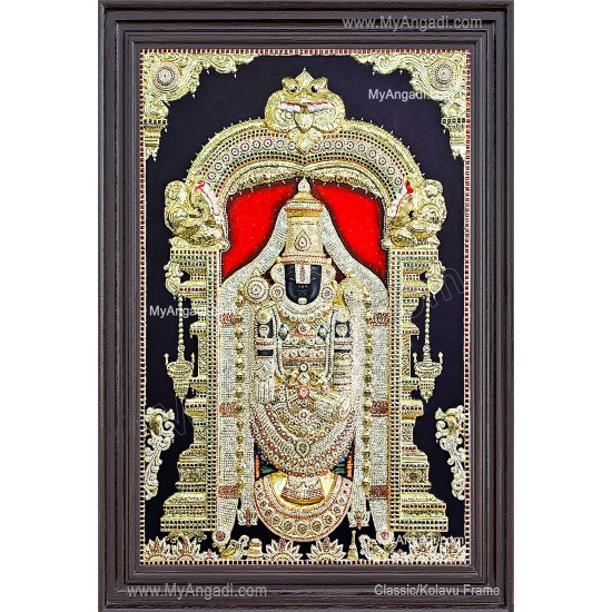 Embossed Balaji Tanjore Painting Embossed Balaji Tanjore Painting