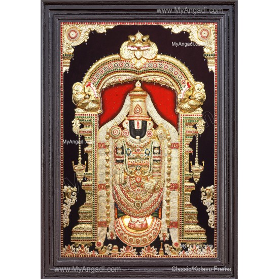 Embossed Balaji  Tanjore Painting