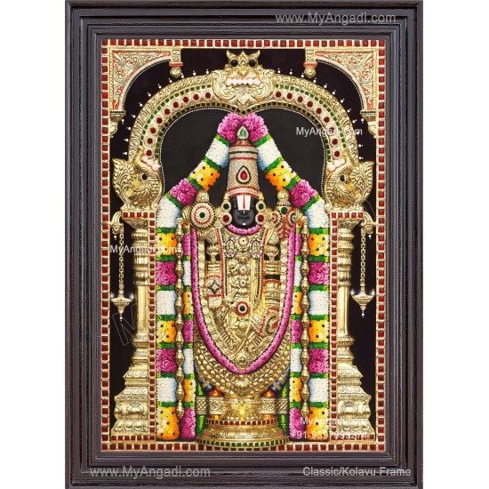 Embossed Balaji  Tanjore Painting