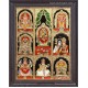 8 Panel  Tanjore Painting