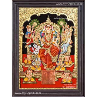 Raja Rajeshwari Tanjore Painting
