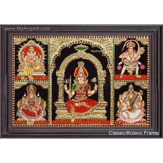 5 Panel  Tanjore Painting