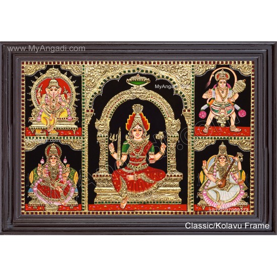 5 Panel  Tanjore Painting