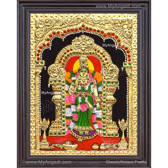 Meenakshi Amman Tanjore Painting