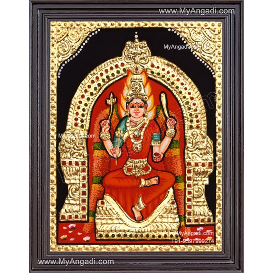 Angala Parameshwari Amman Tanjore Painting