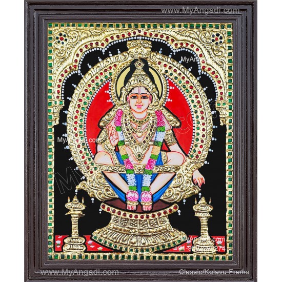 Ayyappan Tanjore Painting Ayyappan Tanjore Painting