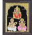 Lalitha Devi Saraswathi Lakshmi Tanjore Painting