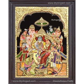Ramar Pattabhisekam Tanjore Painting