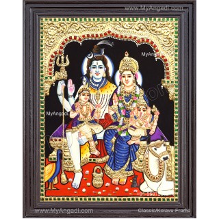 Shiva Family Tanjore Paintings