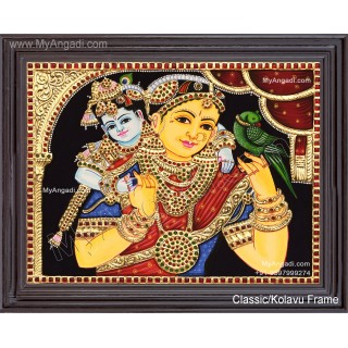 Yashoda Krishna Tanjore Painting