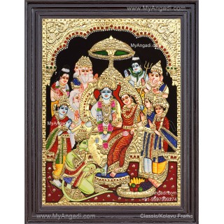 Ram Parivar Tanjore Painting