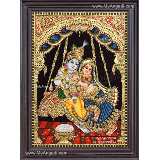 Radha Krishna Tanjore Paintings