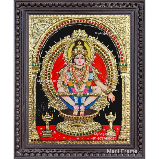 Ayyappan 2D Tanjore Painting Ayyappan 2D Tanjore Painting