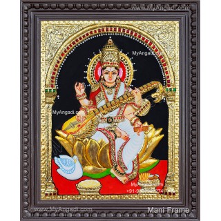 Saraswathi 2D Tanjore Painting