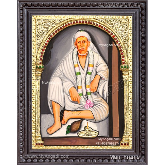 2D Saibaba Tanjore Painting